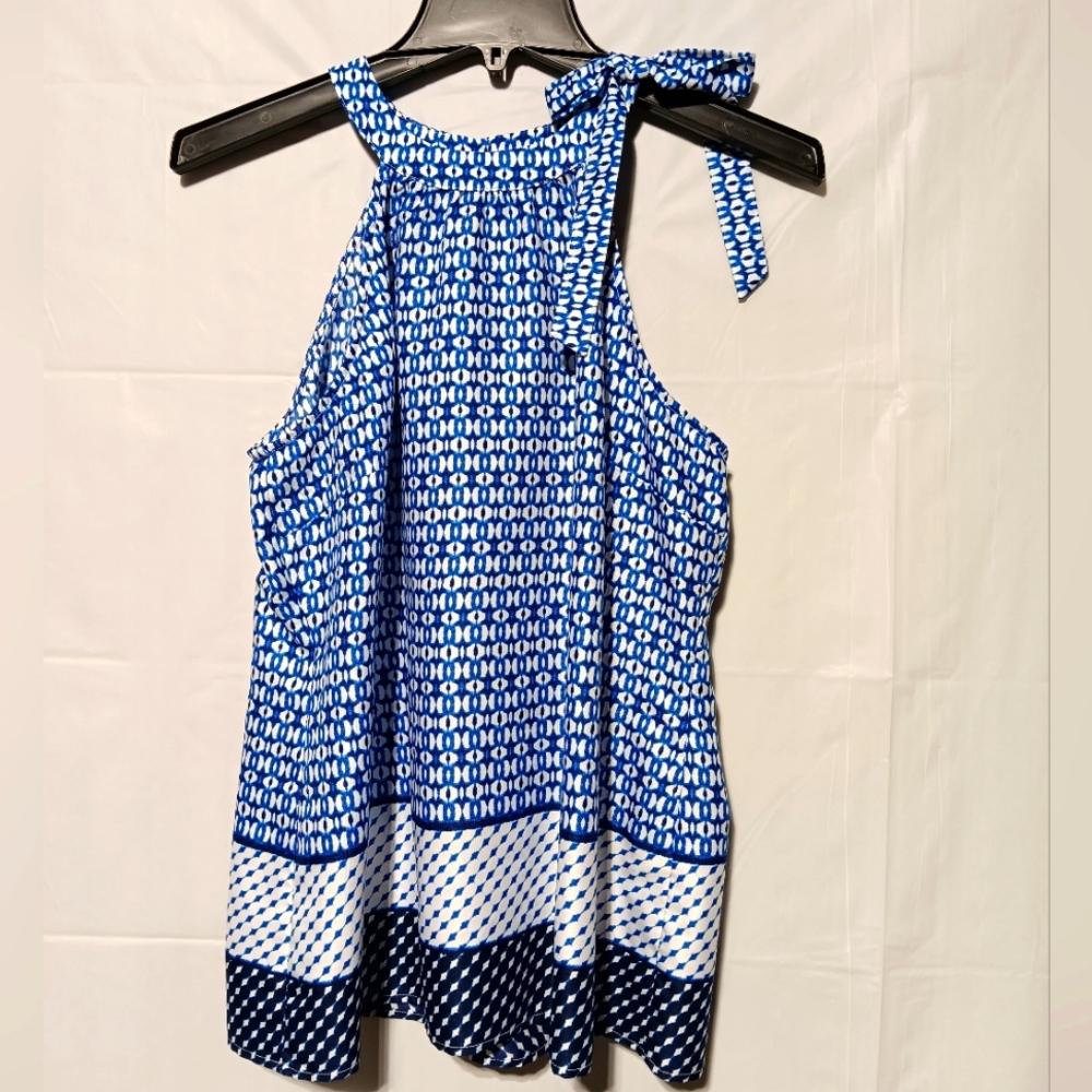 The Limited EUC Women's Halter Blouse, Medium with Bow on Left Shoulder